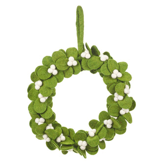 Felt Mistletoe Wreath - Christmas Garlands & Wreaths