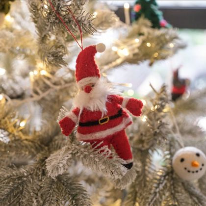 Felt Santa Decoration - Christmas Decorations