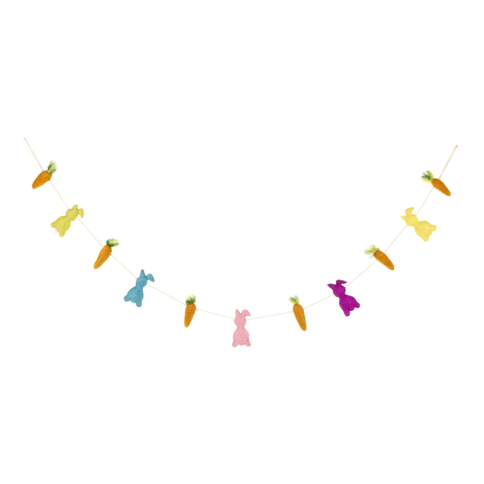 Felted Wool Easter Garland
