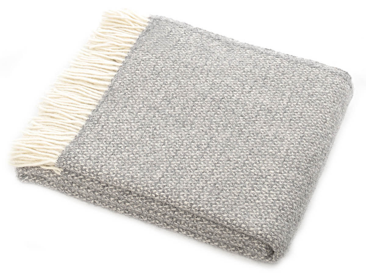 Grey Wool Throw