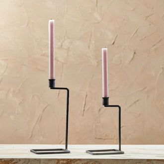 Large Antique Black Candlestick - Fragrances & Candles