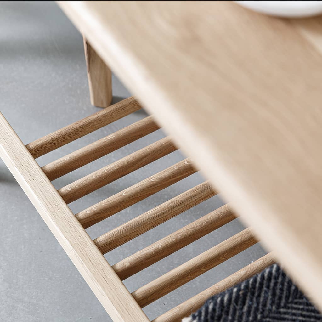 Salters Oak TV Stand With Storage -