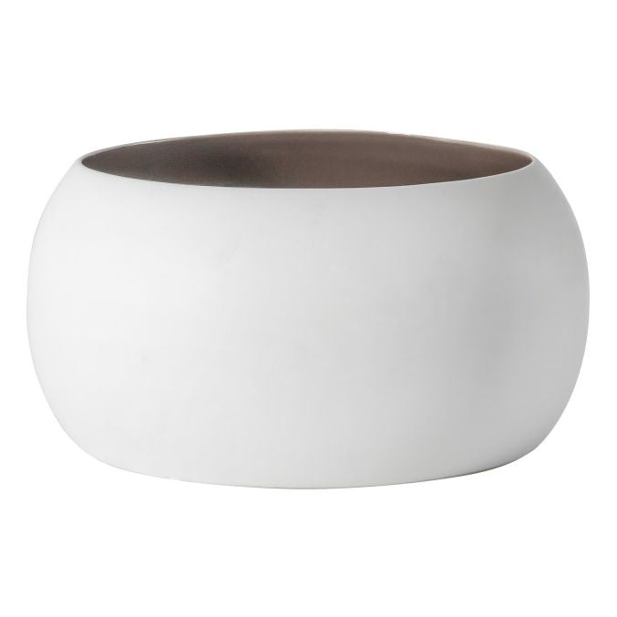 Two Tone Bowl - Cream / Aubergine - Planters, Vases & Bowls