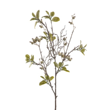 White Berry Stems - 3 Pack - Outlet - Save 20%