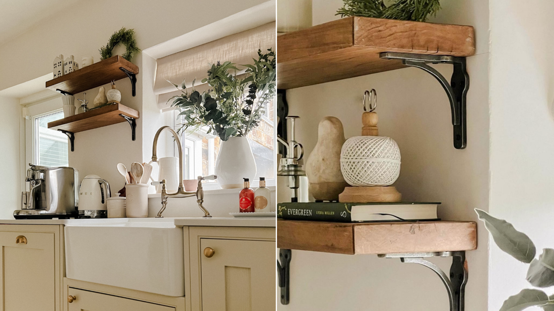 10 Ways to Style Rustic Bracketed Shelves