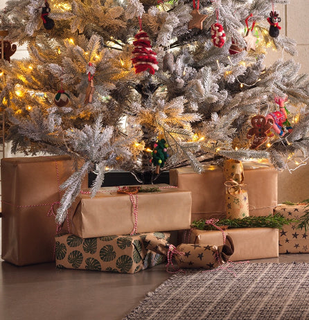 presents underneath the tree 