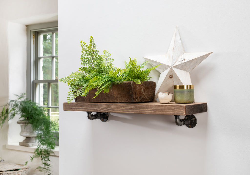 Bowes Raw Steel Shelf Bracket - Minimalist Hairpin Style