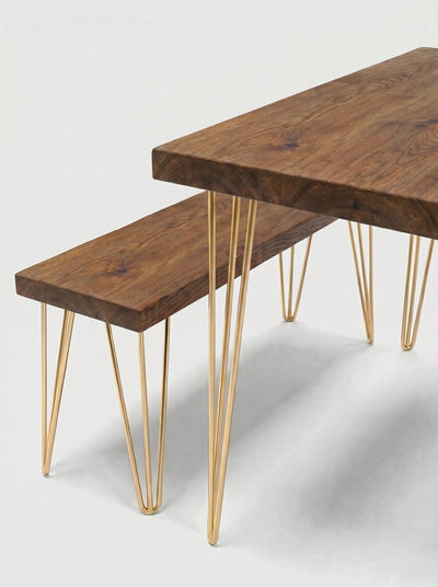 Ouseburn Dining Table and Benches - Dining Table and Benches Sets