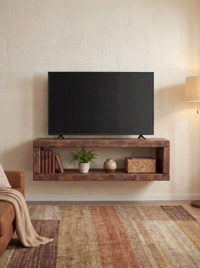12x2 Rustic Wall Hung TV Unit - TV Stands