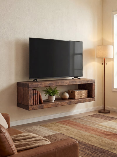 12x2 Rustic Wall Hung TV Unit - TV Stands