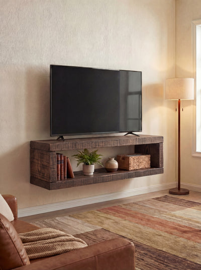 12x2 Rustic Wall Hung TV Unit - TV Stands