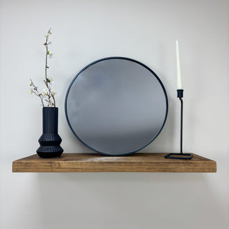 Rustic Floating Shelf - 29cm x 4.5cm - medium oak