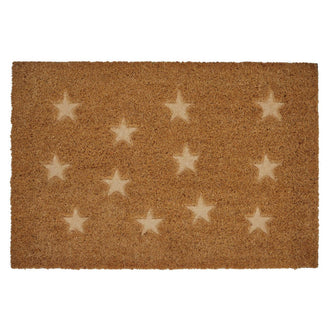 Coir Pressed Stars Doormat
