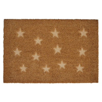 Coir Pressed Stars Doormat