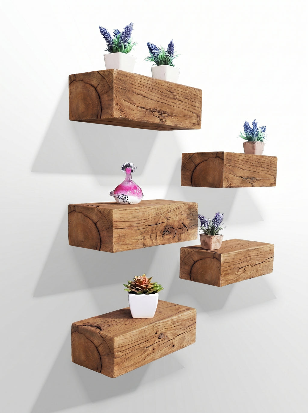 Set Oak Floating Shelves