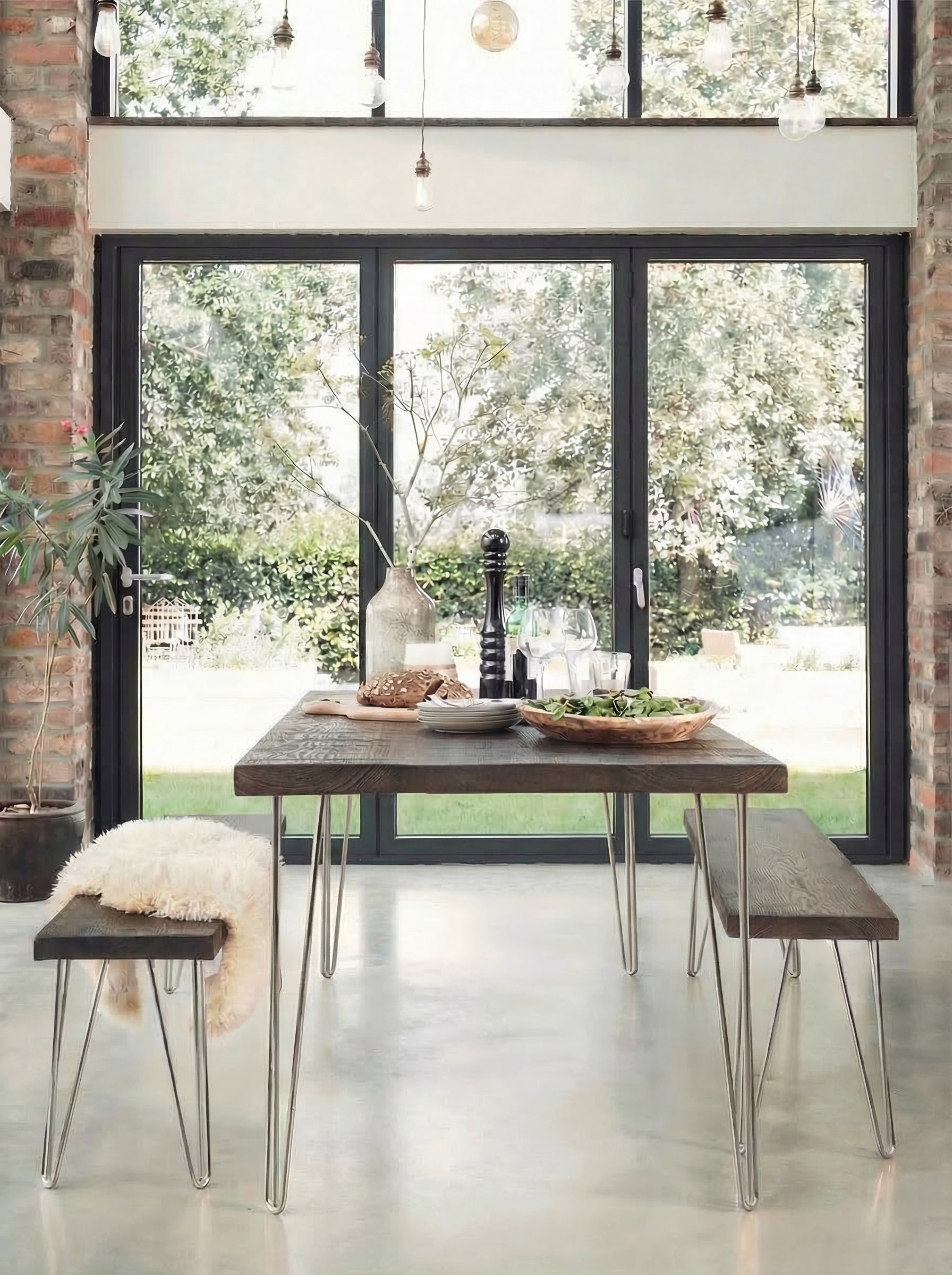 Ouseburn Dining Table and Benches - Dining Table and Benches Sets