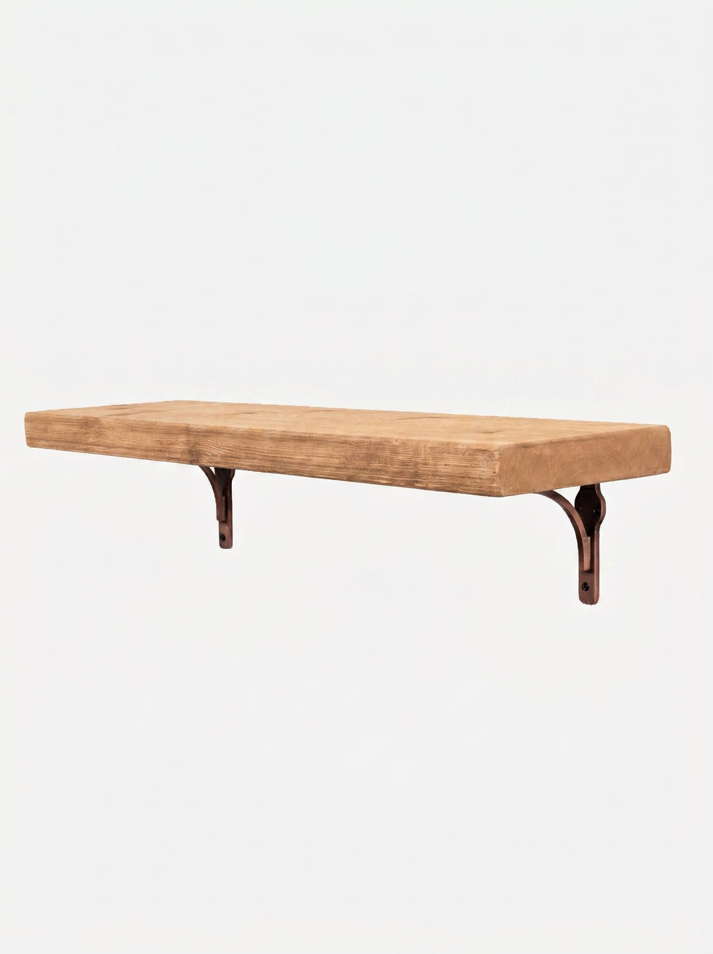 Birtley Rustic Wooden Shelf Brackets 22cm x 4.5cm