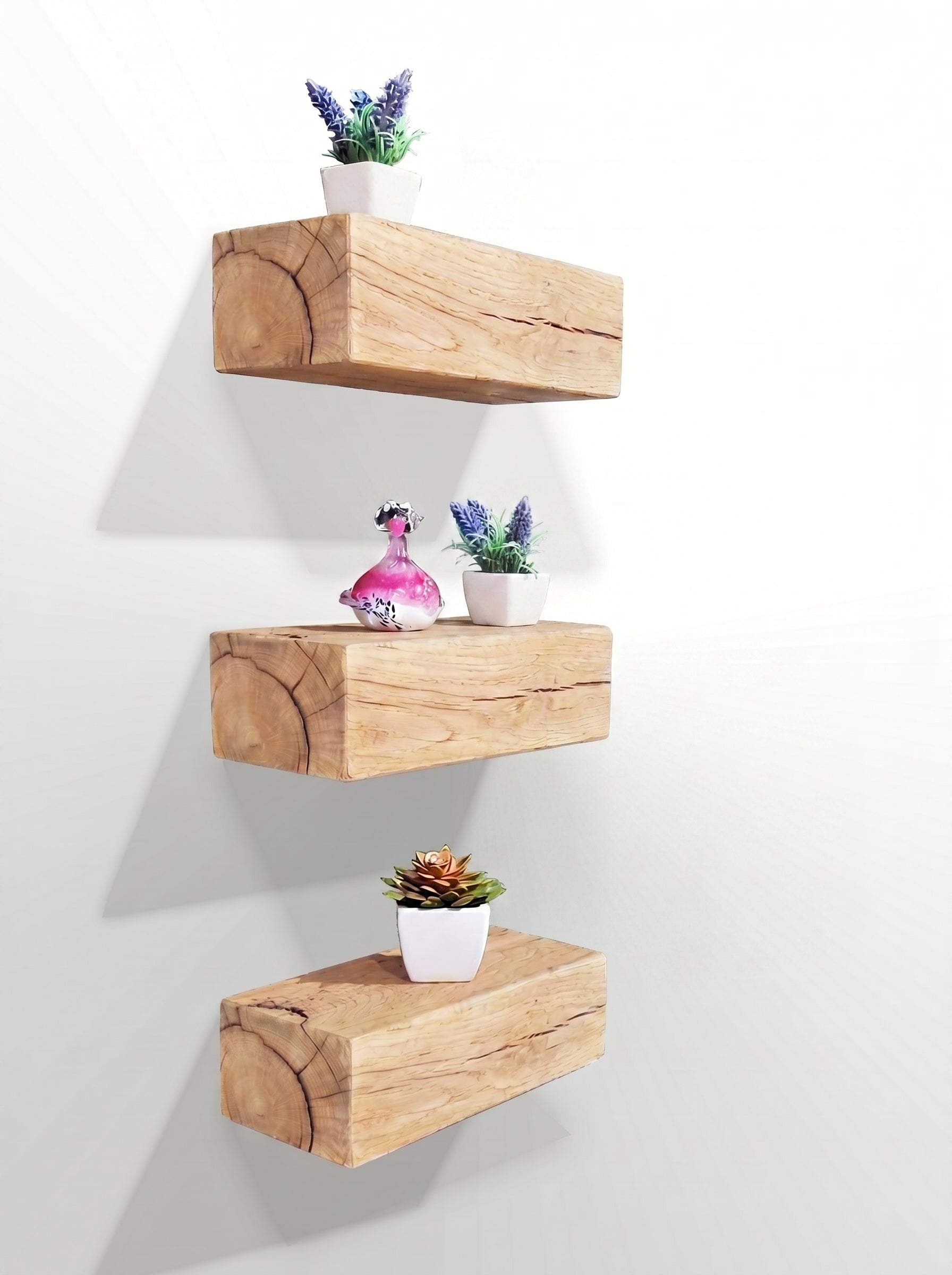 Set of Oak Floating Shelves