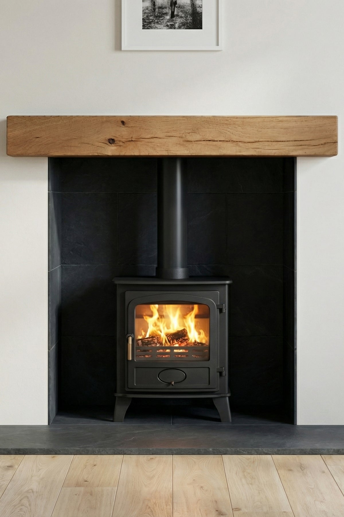 4x4 Oak Mantel Beam (9x9cm) - Mantel Beams