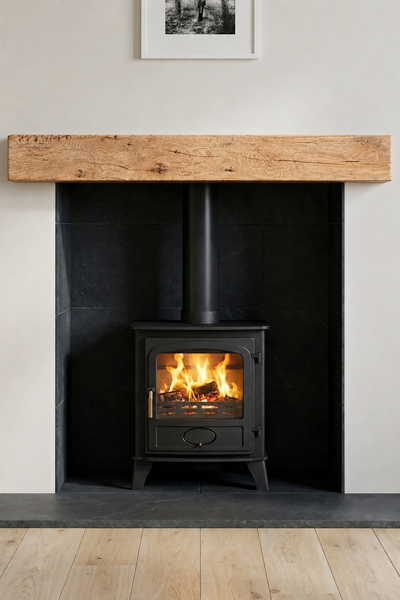 4x4 Oak Mantel Beam (9x9cm) - Mantel Beams