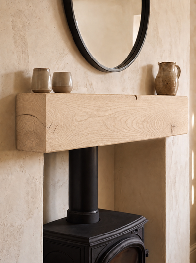 4x6 Oak Mantel Beam (9x14cm) - Mantel Beams
