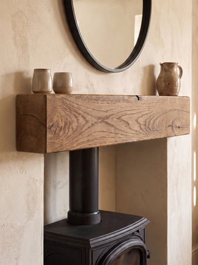 4x6 Oak Mantel Beam (9x14cm) - Mantel Beams