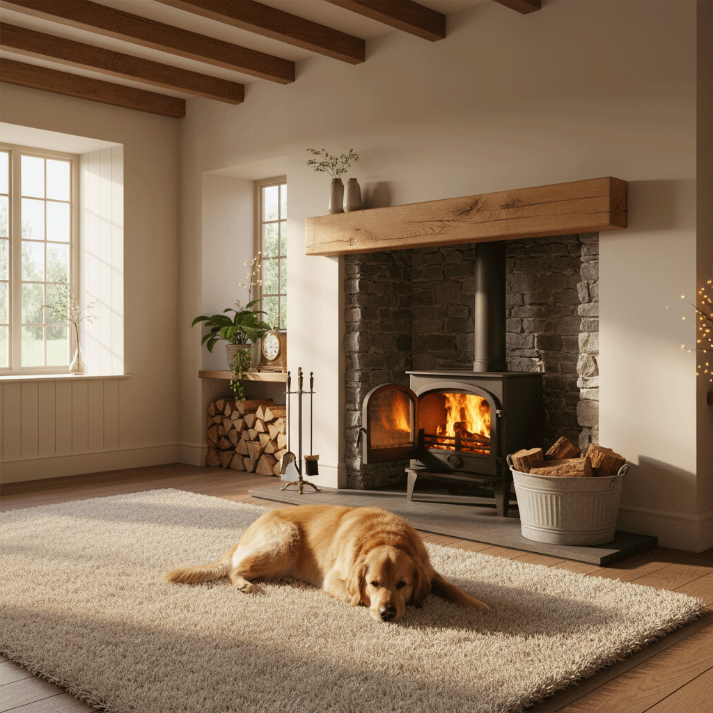 4x6 Oak Mantel Beam (9x14cm)