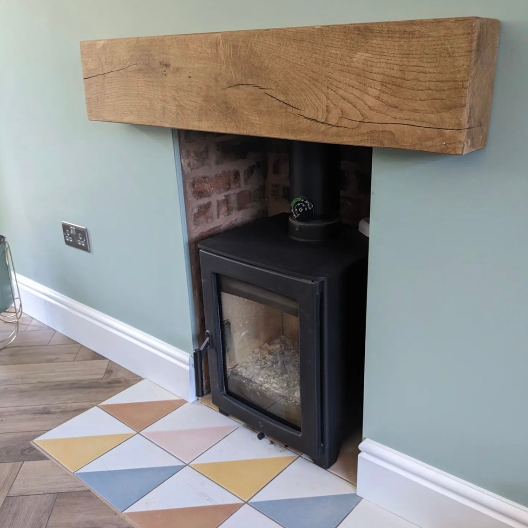 4x8 Oak Mantel Beam - Outlet - Save 20% - 
