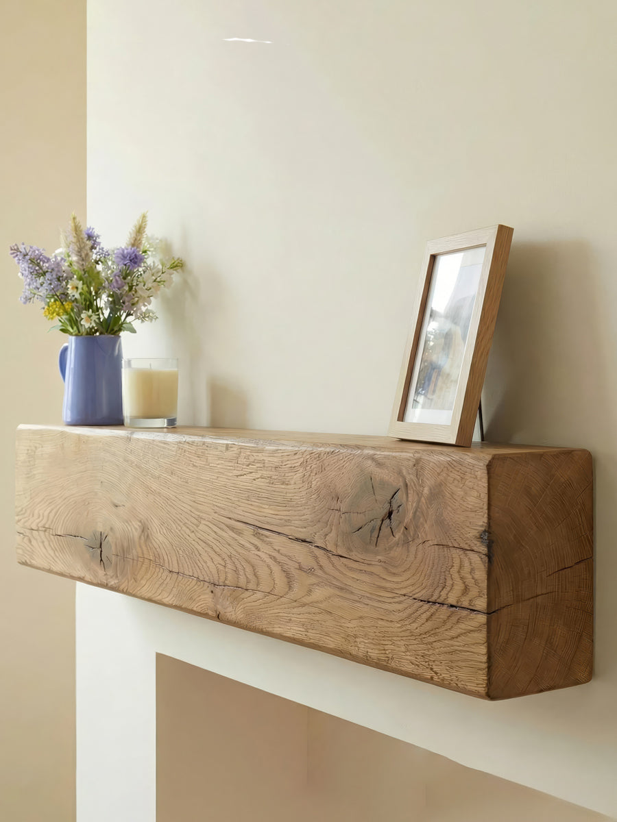 4x8 Oak Mantel Beam (9x19cm) - Mantel Beams