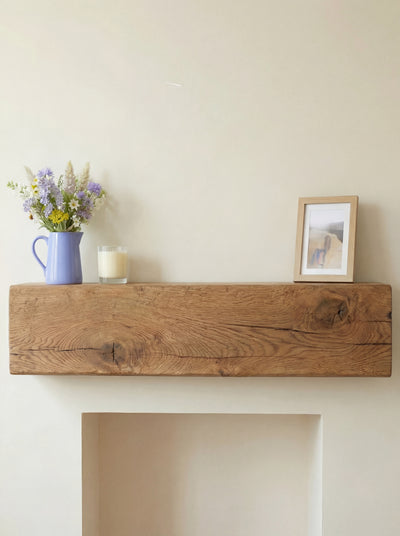 4x8 Oak Mantel Beam (9x19cm) - Mantel Beams