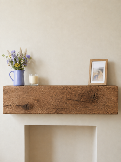 4x8 Oak Mantel Beam (9x19cm) - Mantel Beams