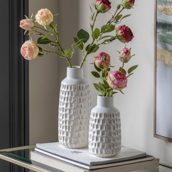 Textured Ceramic Bud Vase