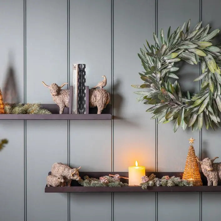 Bronze Highland Cow Ornament