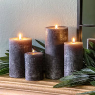 Small White Pillar Candle - Set of 2 - Candles