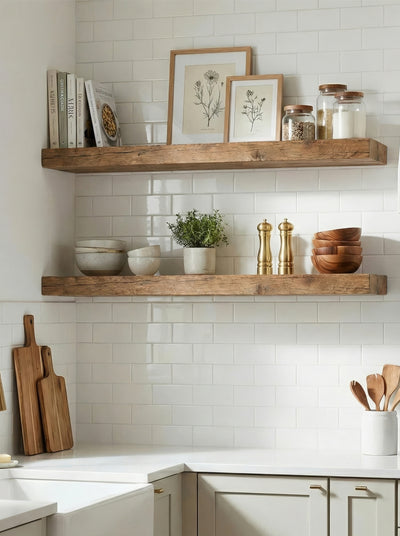 8x2 Oak Floating Shelf (19x4cm) - Floating Shelves