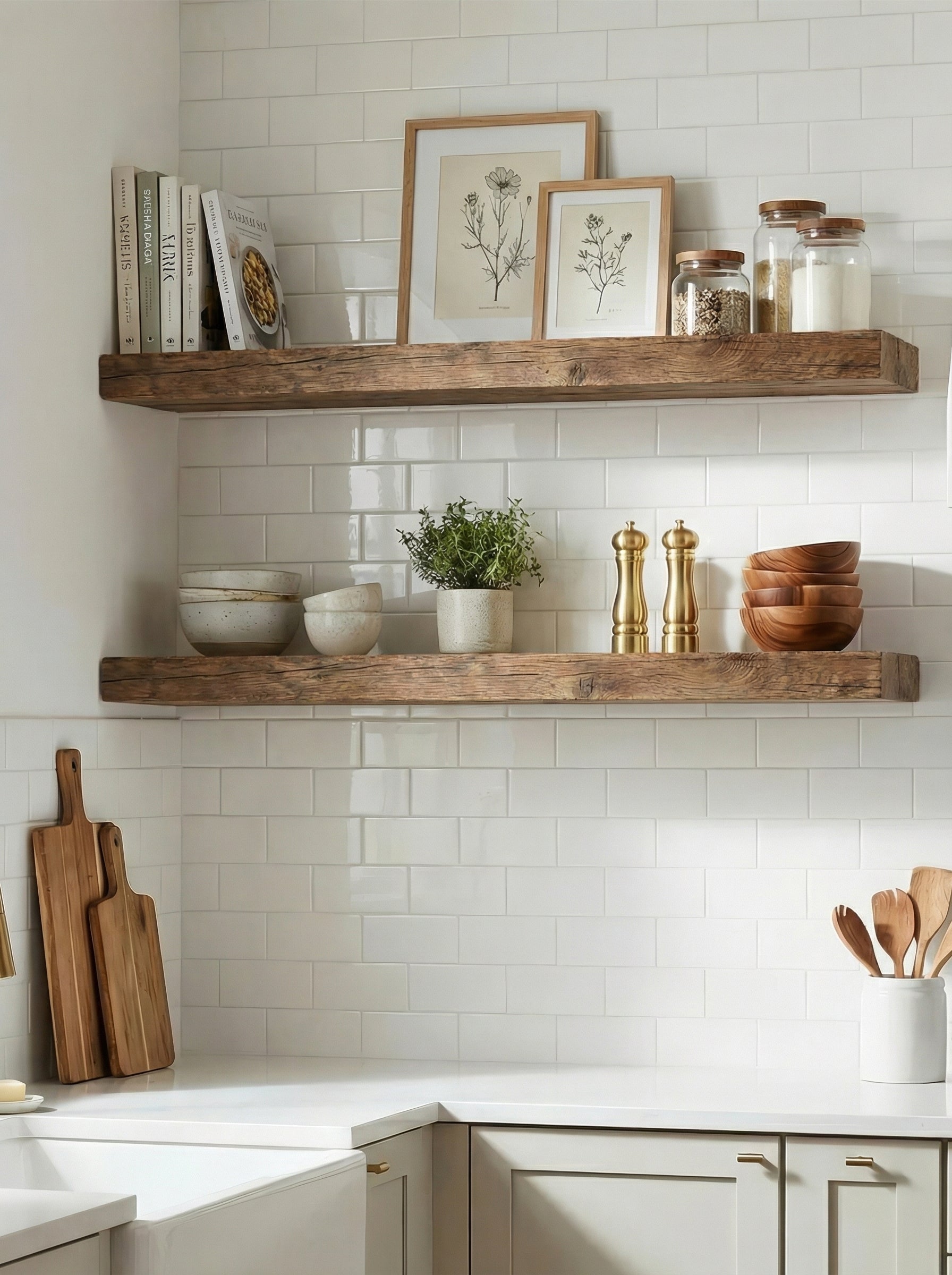 8x2 Oak Floating Shelf (19x4cm) - Floating Shelves