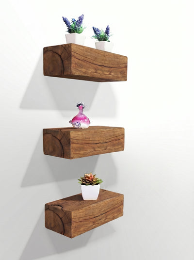 Set of Oak Floating Shelves