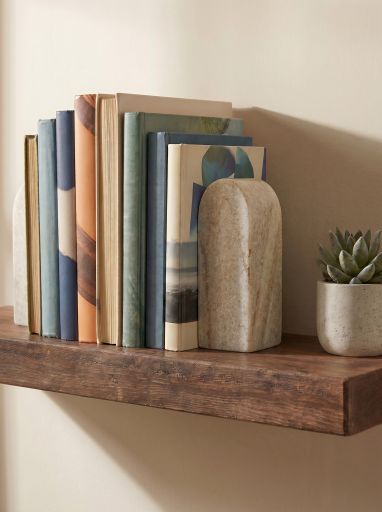Curved Marble Bookends - 