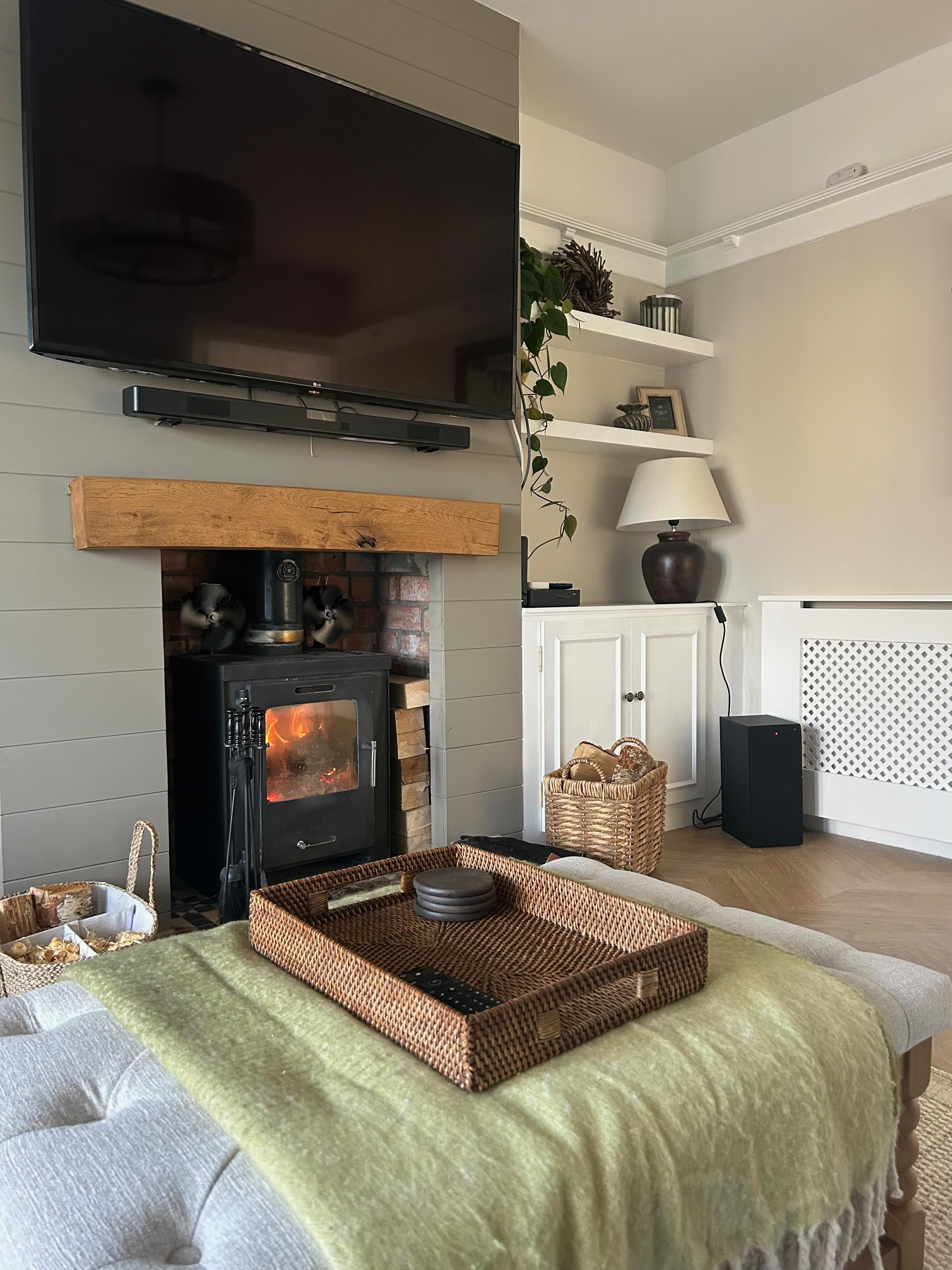 4x6 Oak Mantel Beam (9x14cm)