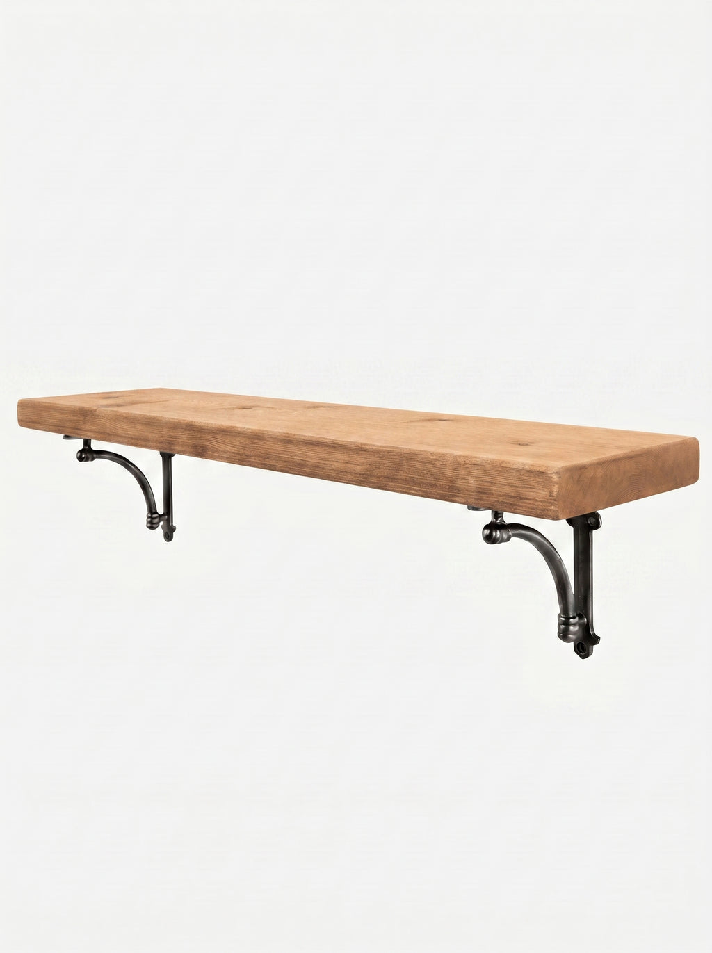 Causey Rustic Wooden Shelf Brackets 22cm x 4.5cm