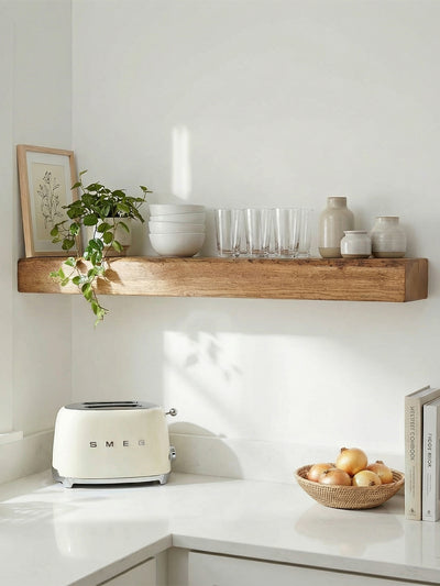8x4 Oak Floating Shelf (19x9cm) - Floating Shelves