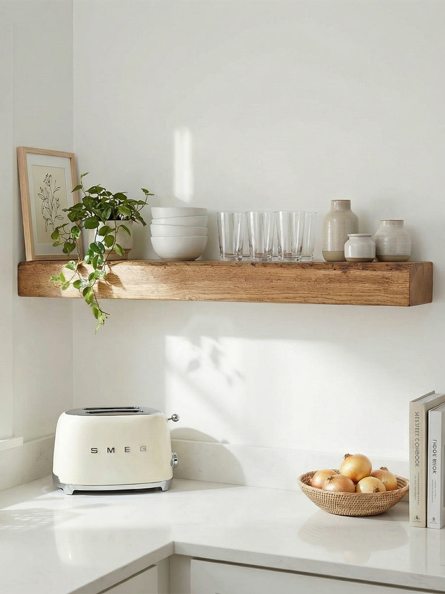 8x4 Oak Floating Shelf (19x9cm) - Floating Shelves