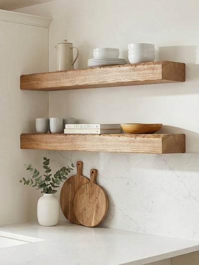 8x4 Oak Floating Shelf (19x9cm) - Floating Shelves