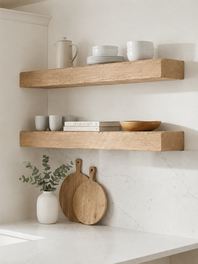 8x4 Oak Floating Shelf (19x9cm) - Floating Shelves