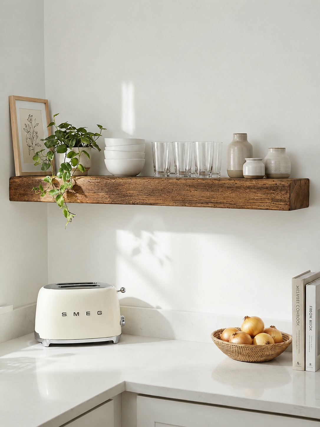 8x4 Oak Floating Shelf (19x9cm) - Floating Shelves