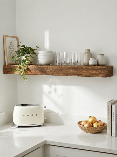 8x4 Oak Floating Shelf (19x9cm) - Floating Shelves