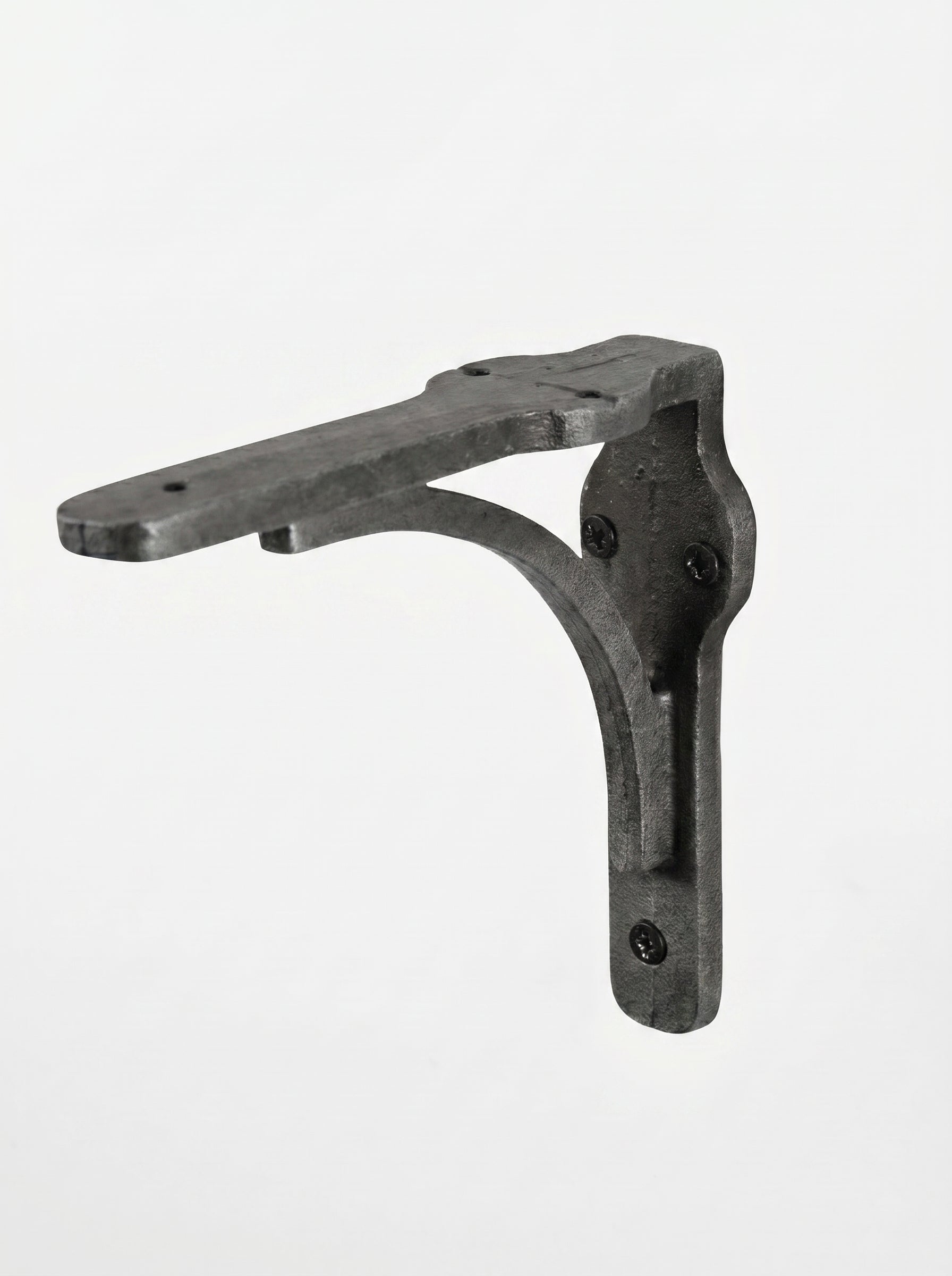 Birtley Iron Rustic Wooden Shelf with Brackets - 22cm x 4.5cm