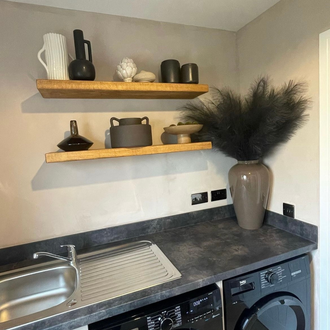 9x2 Rustic Floating Shelf (22.5x5cm) - 