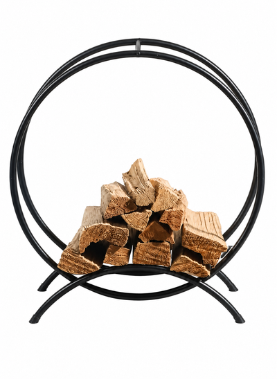 Round Metal Firewood Holder