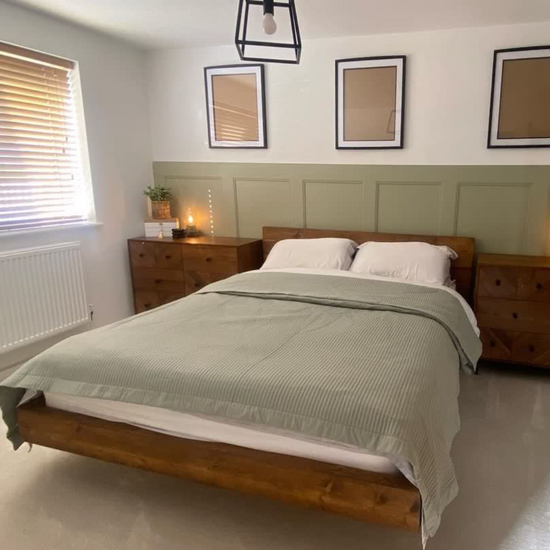 Rustic floating bed deals